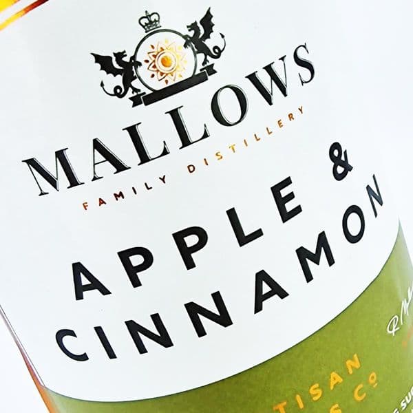 Mallows Apple & Cinnamon Gin Liqueur 70cl | Buy Online now!