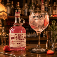 Mombasa Club | Strawberry Edition | Gin | Glass | Gift Set | 37.5% | 70cl | Buy Now Online!