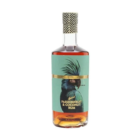 One Eyed Rebel | Passionfruit & Coconut | Spiced rum | 40% | 70cl | Buy Online Now! | UK's Cheapest!