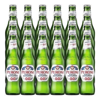 Peroni | Nastro Azzurro | Alcohol Free | Beer | Bottles | 330ml x 24 | Case