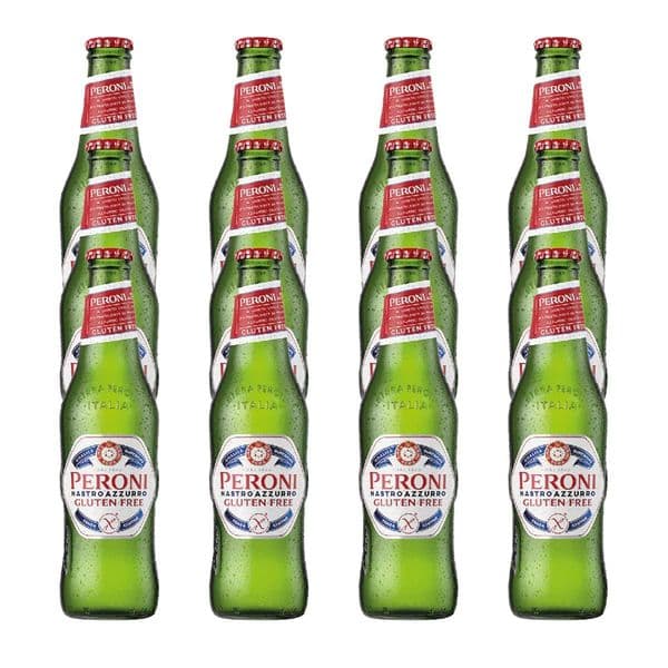 Peroni Nastro Azzurro Gluten Free Beer Bottles 12 x 330ml Case (09/24)