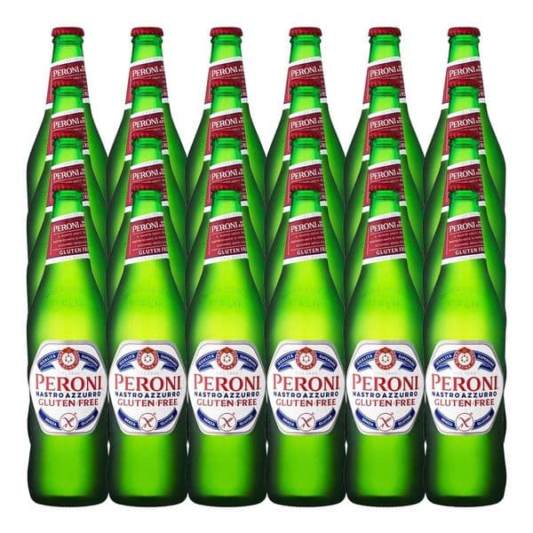 Peroni Nastro Azzurro Gluten Free Beer Bottles 24 x 330ml Case (04/25)