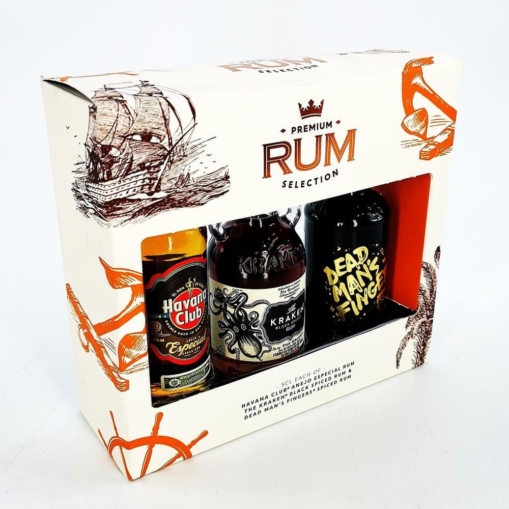 Premium Rum Selection Gift Set 3 x 5cl Buy Online Now!