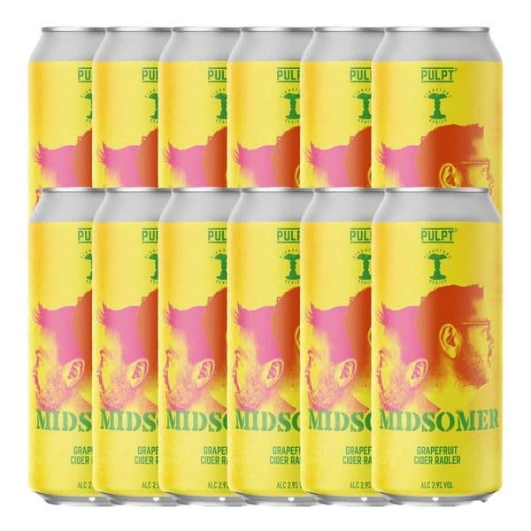 Pulpt Midsomer Grapefruit Cider Radler Cans 12 x 440ml Case (19/01/26)