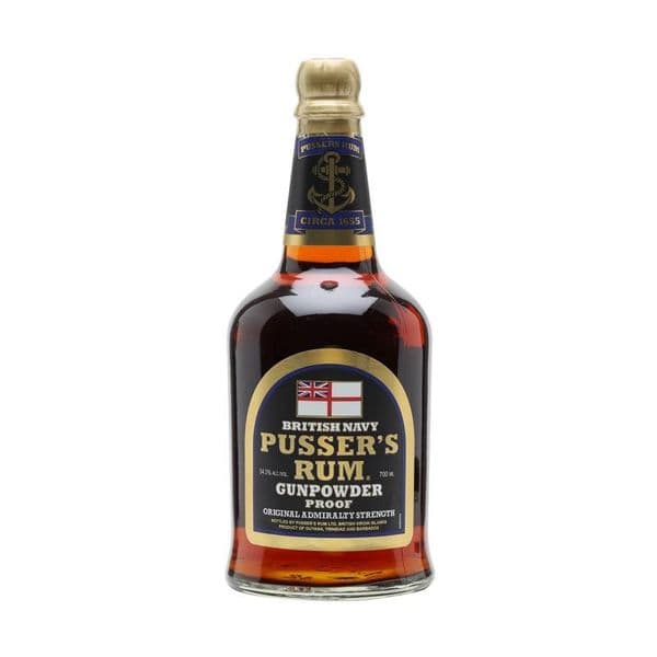 Pussers Gunpowder Proof Black Label Rum 70cl | Buy Online Now!
