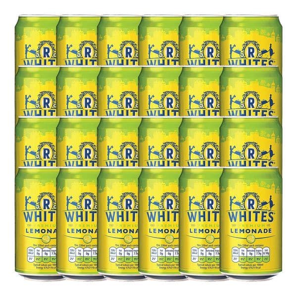 R Whites Lemonade Cans 24 x 330ml Case | Buy Now Online!