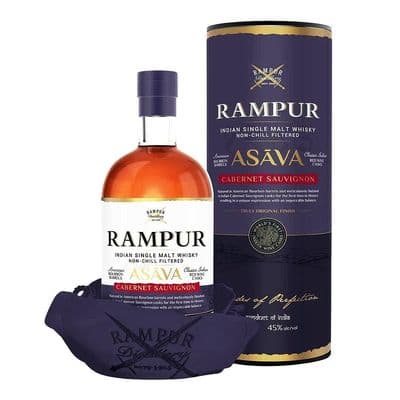Rampur | Asava | Cabernet Sauvignon |  Single Malt Whisky | 45% | 70cl