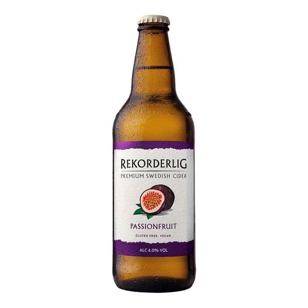 Rekorderlig Passionfruit Swedish Cider Bottles 15 x 500ml Case | Buy Now Online!