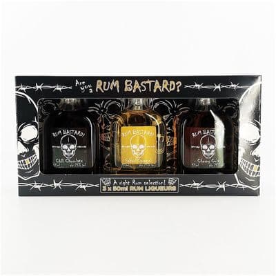 Rum Bastard | Mini Gift Set | Spiced Rum Liqueur | 25% | 3 x 50ml