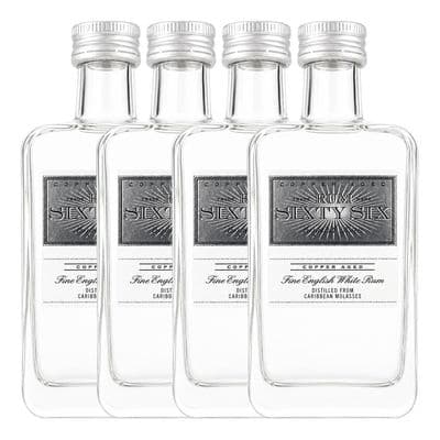 Rum Sixty Six | 4 x | Bundle | White Rum | Miniature | 38% | 5cl
