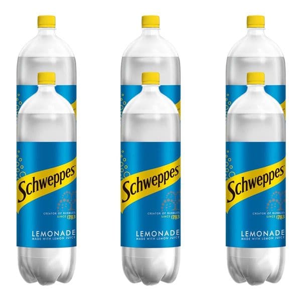Schweppes Lemonade Bottles 6 x 2L (31/12/25)