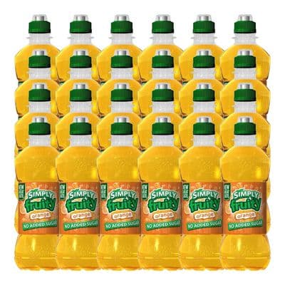 Simply Fruity | Orange | No Added Sugar | Bottles | 24 x 330ml | Case (04/26)