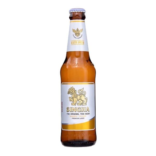 Singha Original Thai Premium Lager Bottles 24 x 330ml Case | Buy Online Now!