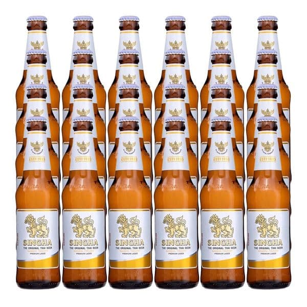 Singha Original Thai Premium Lager Bottles 24 x 330ml Case