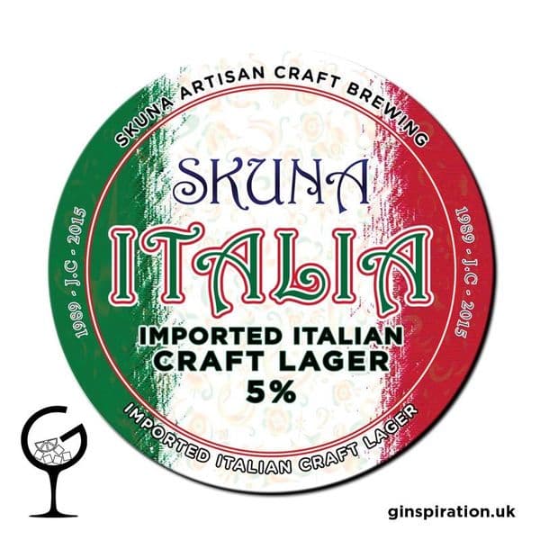 Skuna Italia Lager 11g Keg | Ginspiration.uk