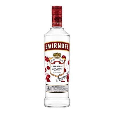 Smirnoff | Cranberry | Flavoured Vodka | Gluten Free | 35% | 70cl