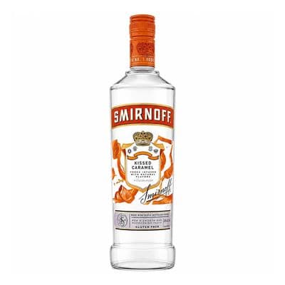 Smirnoff | Kissed Caramel | Flavoured Vodka | Gluten Free | 30% | 70cl