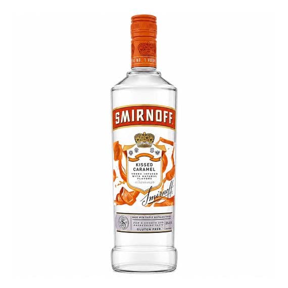 Smirnoff | Kissed Caramel | Flavoured Vodka | Gluten Free | 30% | 70cl | Buy Online now!