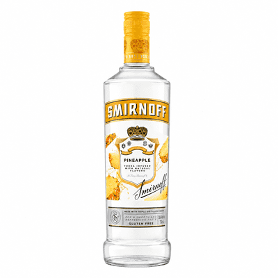 Smirnoff | Pineapple | Flavoured Vodka | Gluten Free | 35% | 75cl