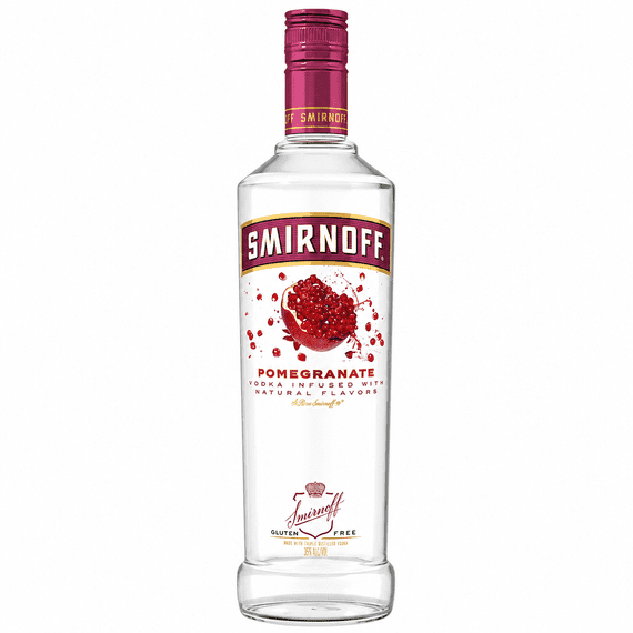 Smirnoff | Pomegranate | Flavoured Vodka | Gluten Free | 35% | 75cl | Buy Online now!