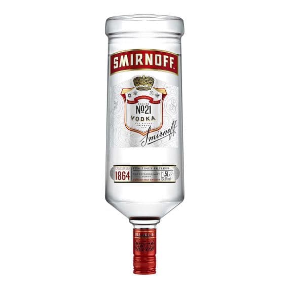 Smirnoff | Red | Vodka | 37.5% | 1.5L (XL Bottle) | Buy Online Now! | UK's Cheapest!