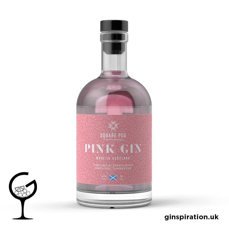 Square Peg Pink Gin 50cl Ginspiration.uk