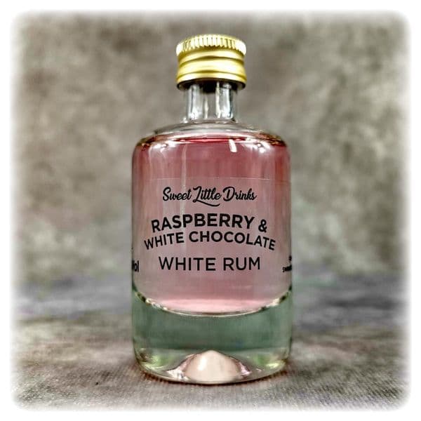 Raspberry & White Chocolate Mini White Rum 40ml | Buy Online Now!