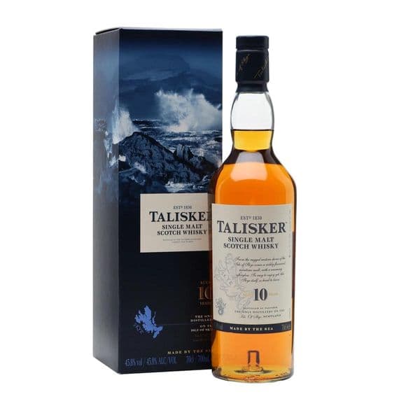 Talisker 10 Year Old Single Malt Whisky 70cl | Ginspiration.uk