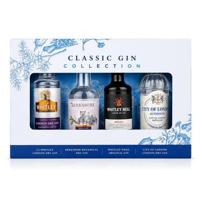The Classic Gin Collection | 4 x | Gift Set | Gin | 5cl