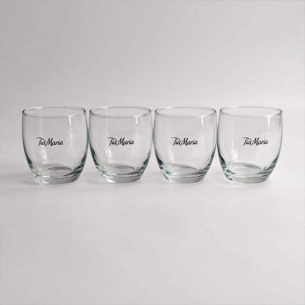 Tia Maria | x 4 | Spirits Tumbler Glasses | Official Merchandise