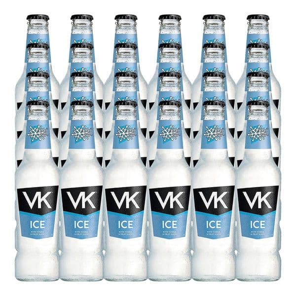 VK Ice Premixed Bottles 275ml x 24 Case (06/25)
