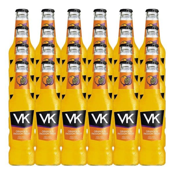 VK Orange & Passion Fruit Bottles 275ml x 24 Case | Buy Now Online!