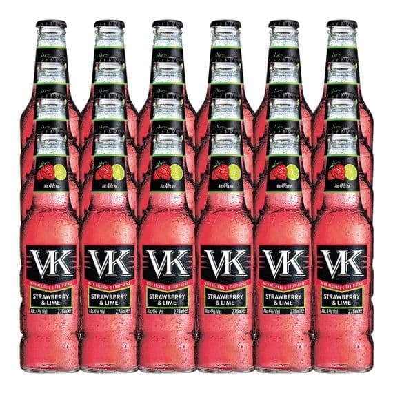 VK | Strawberry & Lime | Bottles | 275ml x 24 | 4% | Case | Buy Now Online!