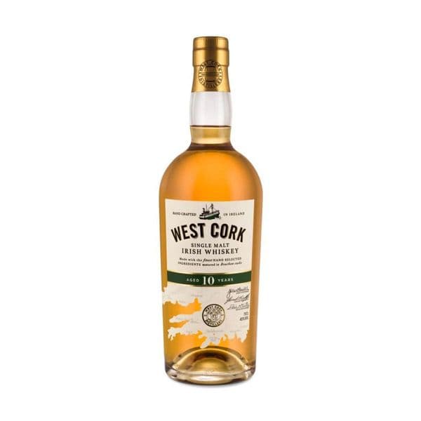West Cork 10 Year Old Single Malt Whiskey 70cl | Ginspiration.uk