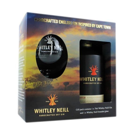 Whitley Neill | Bottle & Glass Gift Set | Gin | 40.3% | 70cl | Buy Now Online!