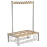 Double Island Seating with Shoe Tray