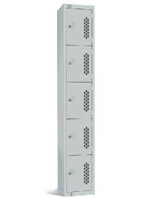 Perforated Five Door Locker