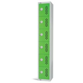 Perforated Six Door Locker
