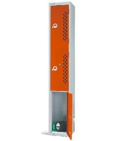 Perforated Three Door Locker