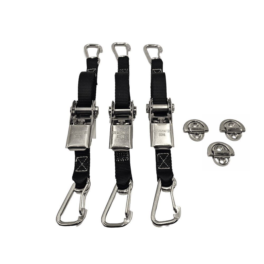 3 Point Tie Down Kit Black