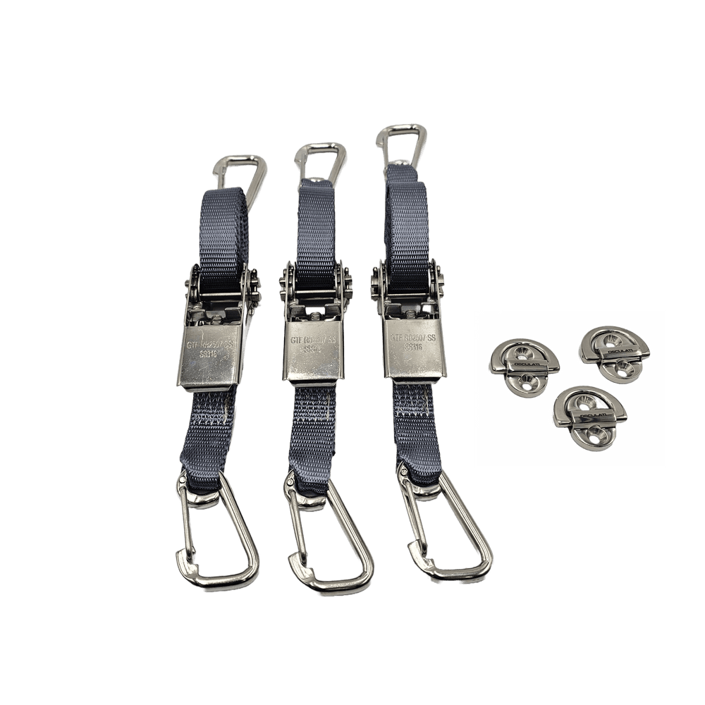 3 Point Tie Down Kit Grey