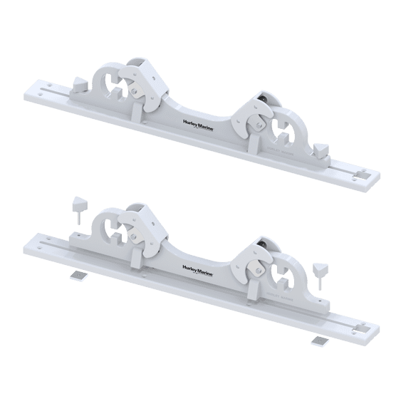 Hurley Dinghy Chock For Rail Mounting