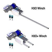 Hurley H3O Davit System Electric Winch Black Edition