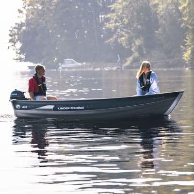 Linder Fishing 410 Package With Yamaha 2.5hp Outboard