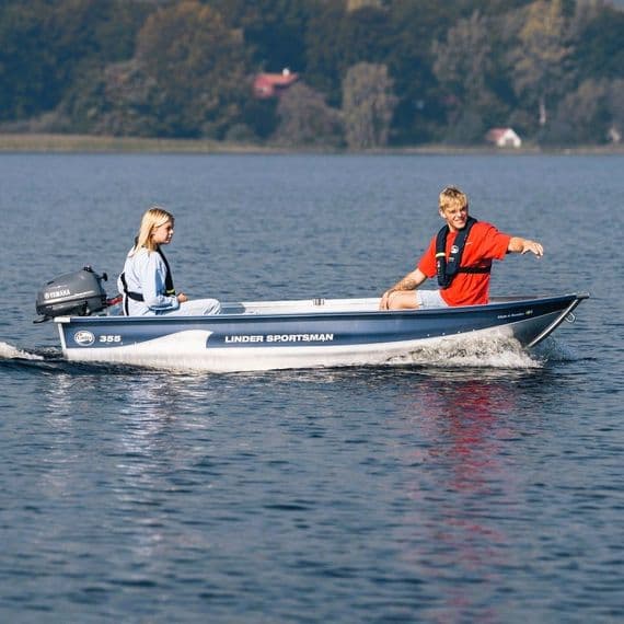 Linder Sportsman 355 Package With Yamaha 8hp Outboard