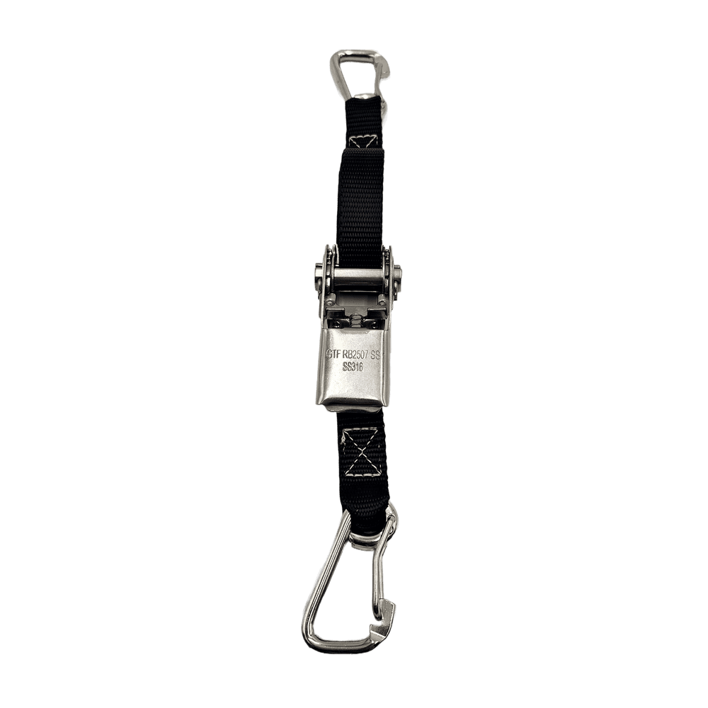 Stainless Steel Tie Down Strap Black