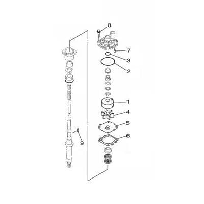 Yamaha 60C-W0078-01 Water Pump Repair Kit