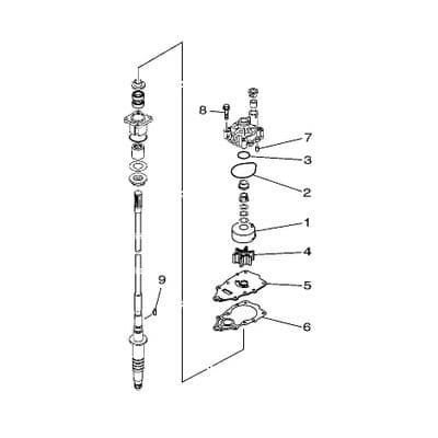 Yamaha 60X-W0078-00 Water Pump Repair Kit