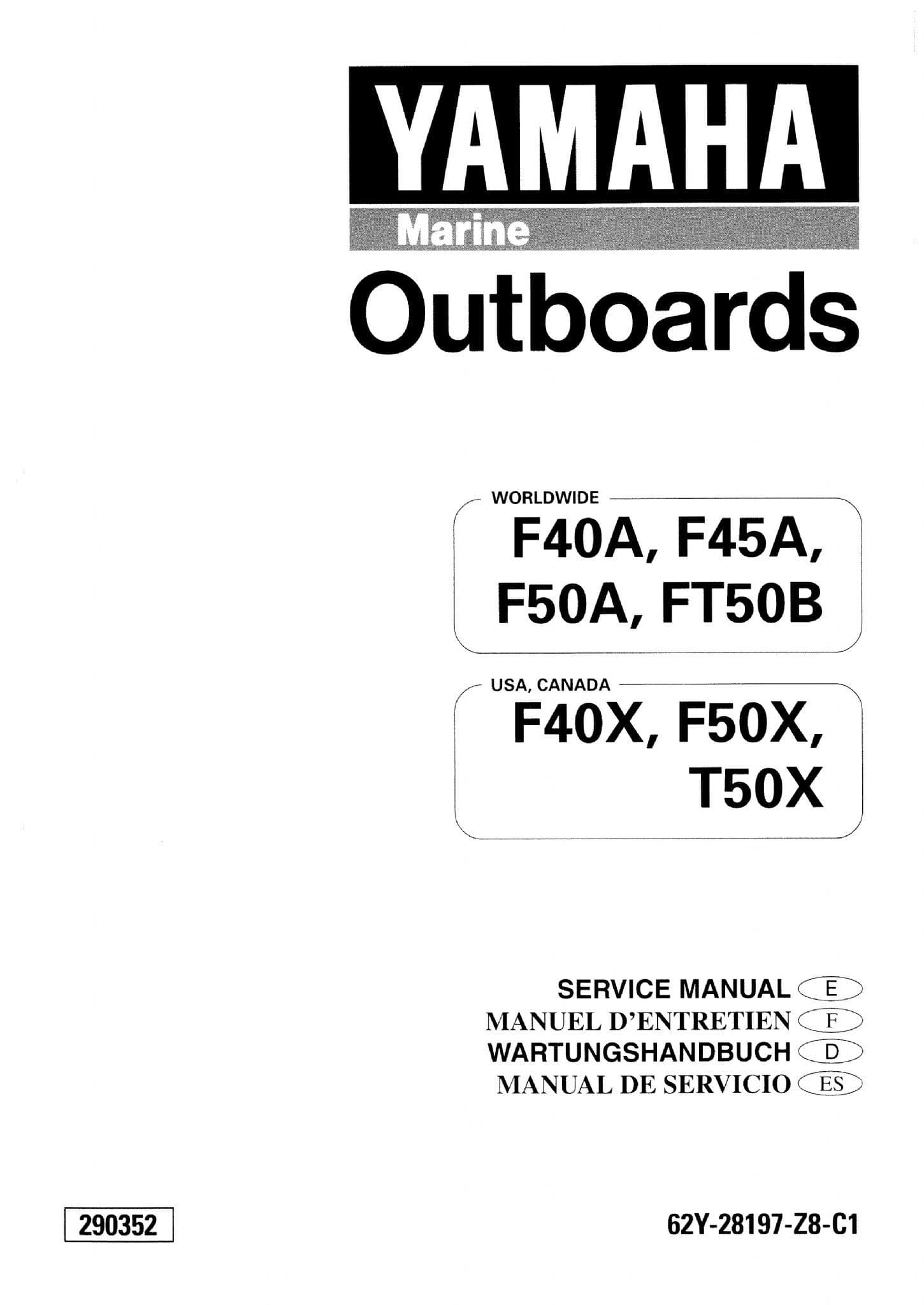 Yamaha 62Y-28197-Z8-C1 Service Manual