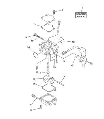 Yamaha 62Y-W0093-11 Carburettor Repair Kit